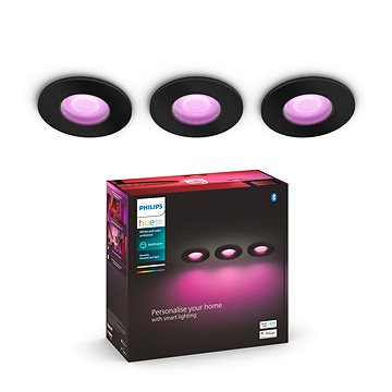 

Philips Hue Xamento bodové černá 3ks