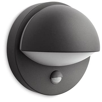 

Philips June nástěnná lampa s čidlem antracit