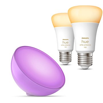 

Philips HueWA 8W A60 E27 2P EU + COL Hue Go V2 EU white