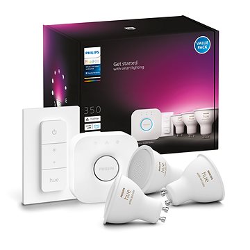 

Philips Hue White and Color ambiance 5.7W GU10 starter kit