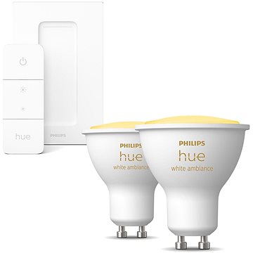 

Philips HueWA 4.3W GU10 2P EUR + Philips Hue Dimmer Switch EU/UK v2