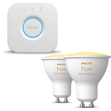 

Philips HueWA 4.3W GU10 2P EUR + Philips HUE Bridge EU
