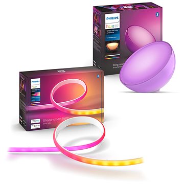 

COL Hue Go V2 EU white + Hue gradient lightstrip base EU UK