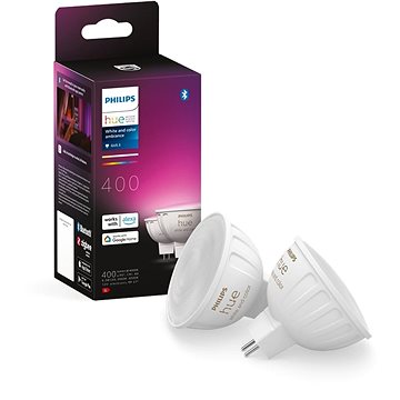 

Philips Hue White and Color ambiance 6.3W 12V MR16 2P EU