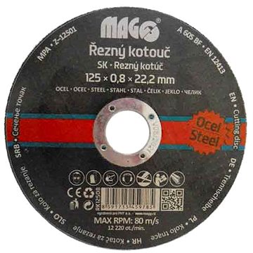 

MAGG Řezný kotouč na kov 125x0,8x22,2mm
