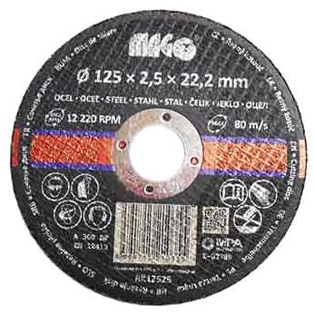 

MAGG Řezný kotouč na kov 125x2,5x22,2mm