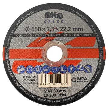 

MAGG SPEED Řezný kotouč na kov 150x1,5x22mm
