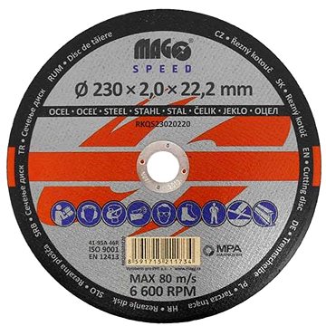 

MAGG SPEED Řezný kotouč na kov 230x2,0x22mm