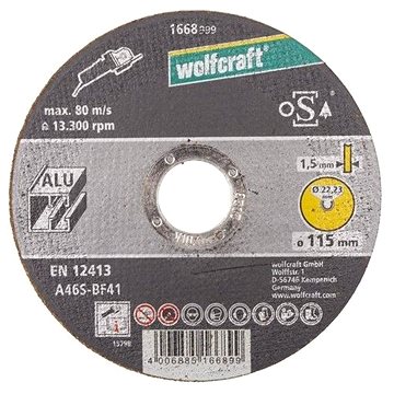 

WOLFCRAFT - Kotouč řezací na hliník extra tenký 115mm