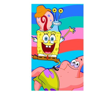 

Carbotex Dětský ručník Sponge Bob s Patrickem a Garym 30 × 50 cm