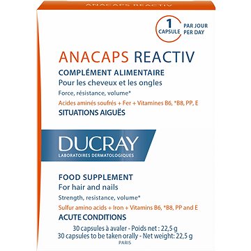 DUCRAY Anacaps Reactiv 30 capsules - Doplněk stravy