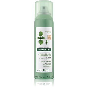 KLORANE Nettle Oil Control Dark Hair Dry Shampoo 150 ml - Suchý šampon