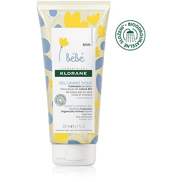 

Klorane Bébé Jemný mycí gel na tělo a vlasy 200ml