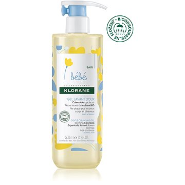 

Klorane Bébé Jemný mycí gel na tělo a vlasy 500ml