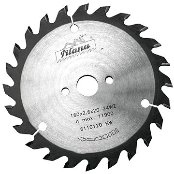 

Pilana Kotouč pilový SK 91 WZ, 160 × 2,6 × 20 mm, 12 zubů, ruční