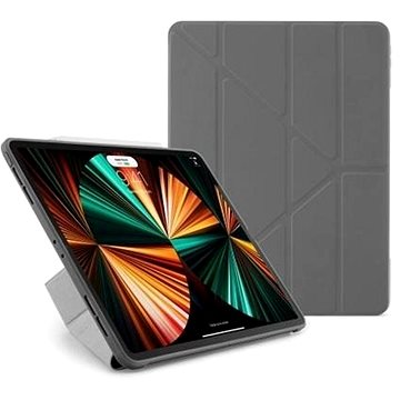 Pipetto Origami TPU pouzdro pro Apple iPad Pro 12,9“ (2021/2020/2018) – šedá - Pouzdro na tablet