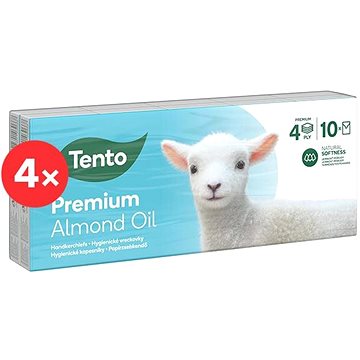 TENTO Premium Almond 4× (10× 10 ks) - Papírové kapesníky