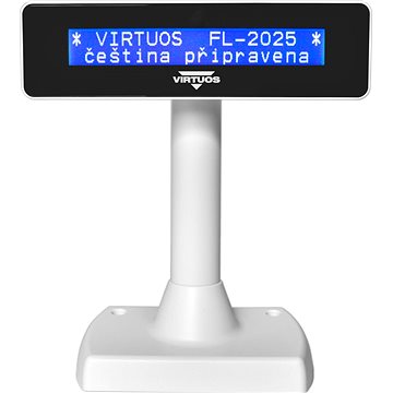 

Virtuos LCD FL-2025MB 2x20, RS-232, bílý