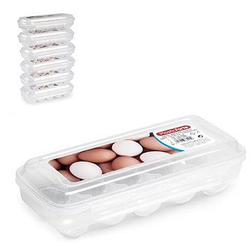 Plastic Forte na 10 vajec UH čirý 27 × 13 × 7 cm