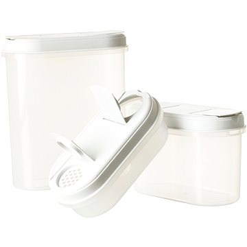 

Plast Team Sada 3 ks dóz na potraviny 18,7 × 9,5 × 40 cm bílá