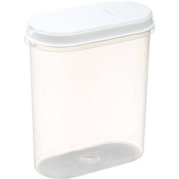 

Plast Team Dóza na potraviny 2,4 l, 18,7 × 9,5 21,7 cm Margerit bílá
