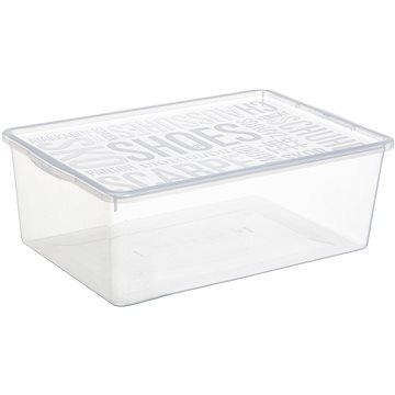 

Plast Team Úložný box na boty 25,7 × 38,5 13,3 cm Basic Shoe Box L