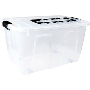 

Plast Team Úložný box 70 l, 70,6 × 40 × 39 cm Home transparentní