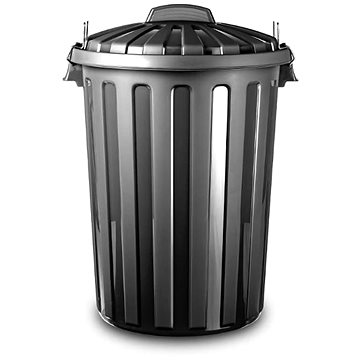 

Plastic Forte POPELNICE Koš na odpad 31 l ČERNÝ s víkem