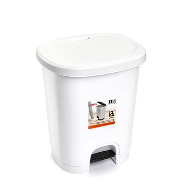 

Plastic Forte COLOR Koš na odpad 18 l BÍLÝ bez vložky s pedálem