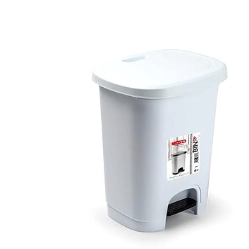

Plastic Forte COLOR Koš na odpad 8 l BÍLÝ bez vložky s pedálem