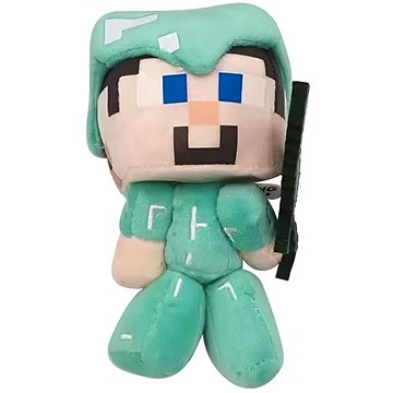 

Plush Minecraft Steve diamantový mini 16 cm