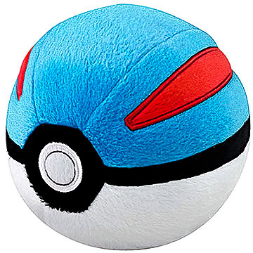 

Plush Pokémon Pokéball Great ball 12 cm