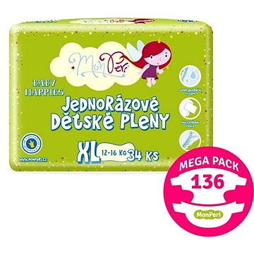 

MonPeri Klasik Mega Pack vel. XL (136 ks)