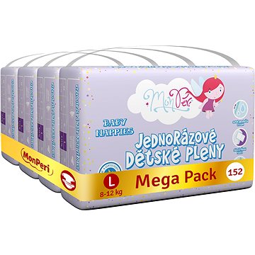 

MonPeri Klasik Mega Pack vel. L (152 ks)