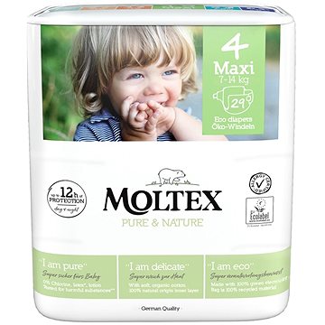 MOLTEX Pure & Nature Maxi vel. 4 (29 ks) - Eko pleny