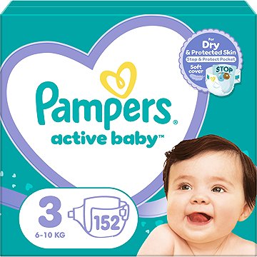 

PAMPERS Active Baby vel. 3 (152 ks) - měsíční balení