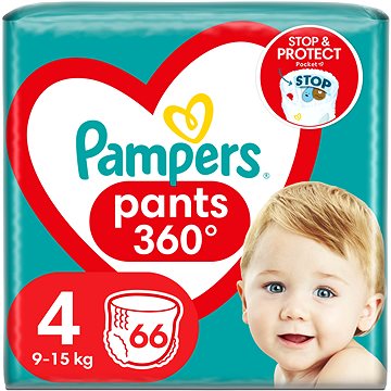 PAMPERS Pants vel. 4, (66 ks), 9–15 kg - Plenkové kalhotky
