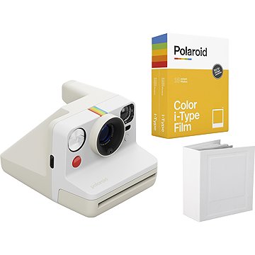 Polaroid Now Gen 3 Pebble White bundle