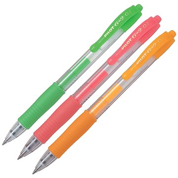

PILOT G-2 07 / 0.37 mm, NEON neonové barvy - meruňková, červená, zelená