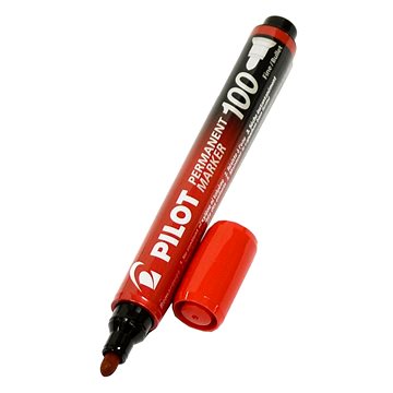 PILOT Permanent Marker 100 1.0 mm, červený