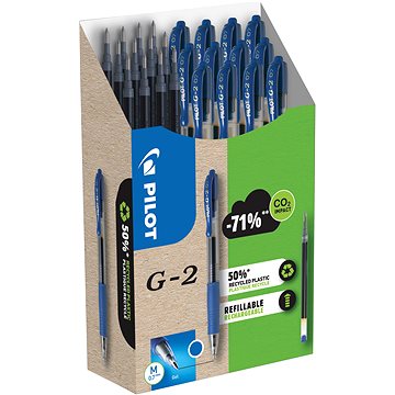 

PILOT G-2 07 / 0.32 mm, modrý, 12 kusů + 12 náplní