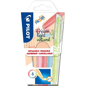

PILOT FriXion Light Natural Colors Colors 1.0 - 3.3 mm, sada 6 barev