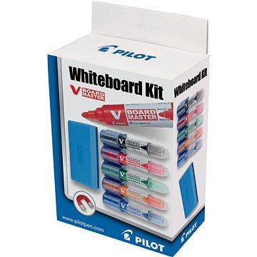 

PILOT V-Board Master sada 5 ks popisovačů + držák + modrá houba