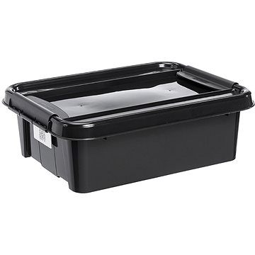 

PLAST TEAM box úložný REC 21l, 51x39x16,9cm s víkem PH ČER