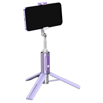 Baseus Oth-AB202 bluetooth tripod selfie tyč fialová - Selfie tyč