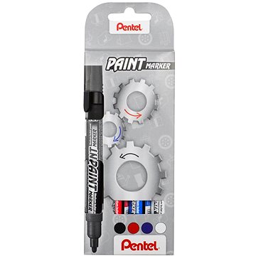 PENTEL MMP20-4 Paint Marker, klasické barvy - sada 4 ks