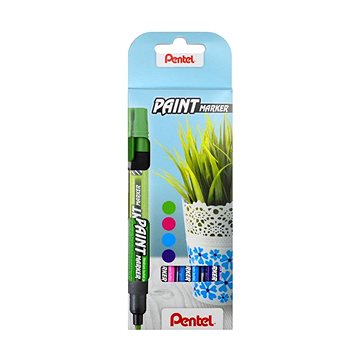 PENTEL MMP20-4COL Paint Marker, zářivé barvy - sada 4 ks