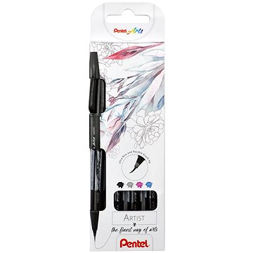 

PENTEL Brush Sign Pen SESF30C-4 - sada 4 barev