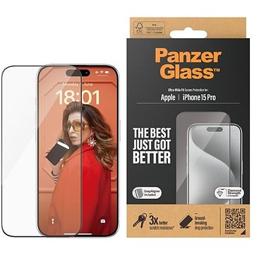 

PanzerGlass Apple iPhone 15 Pro s instalačním rámečkem