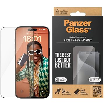 

PanzerGlass Apple iPhone 15 Pro Max s instalačním rámečkem